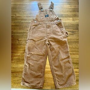 Lakin & McKey Duck Brown Canvas Overalls 4T